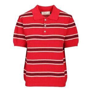 Dunst Women Unisex Multi Striped Polo Knit